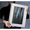 11" x 14" Fineline Black Aluminum Frame with 5" x 7" Shadow Mat Opening # 26