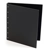 11" x 17" x 0.5" Landscape Presence 3 Ring Binder, black cover and black back