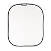 5'x6' Plain Collapsible Reversible Background White