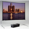 103" x 139" DaTex Surface Fast-Fold Portable Rear Projection Deluxe Complete Screen with H-D Legs
