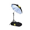 Pro Umbrella Kit w/46" Umb, 9' AC Stand, Swivel Flash Mount and padded carry case