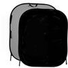 5'x6' Plain Collapsible Reversible Background Black/Mid Grey