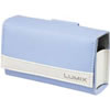 DMWDCS5CA Compact Leather Case for F2/F3/FH1/FS/FX Cameras (Light Blue/White leather)