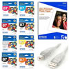 Stylus Photo R1900 Starter Kit Includes Inkset, USB Cable, and 13"x19" Premium Glossy 20 Sheets