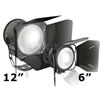 Sola6 Fresnel LED Light Fixture with Mounting Yoke and Power Cable sola6