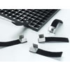 Black Louver Clip w/ Strap,4PK