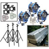 650/3 Compact Fresnel Kit With Wheels