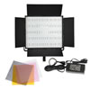 CN-900H LED Video Light 5600K with Barndoors, Diffuser, DC Adapter, 3200K and Green minus filters