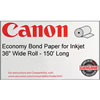 36" x 150' Economy Bond Paper 75gsm Roll