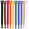 1/2"x 8" Rip-Tie Lite Cable Wrap Rainbow - 10pk