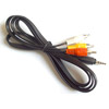 4' 3.5mm Stereo to Composite Video With Audio Cable (3 RCA)