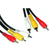 TechCraft 10 ft 3-in-1 Composite Video With RCA Audio Cable
