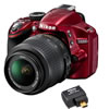 D3200 Red Wireless Bundle