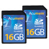 16GB Dual Pack SDHC Pro Cards Class 10 