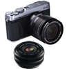 Fujifilm X-E1 Silver Body w/ Fujinon XF 18mm f/2.0 Lens