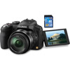 Lumix DMCFZ200 Black w/ 32GB SDHC Pro Card Class 10