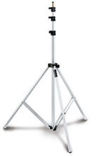 Studio Lighting SystemMedium Light Stand Silver 4-Section, Max 10FT