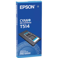 EpsonT514011 Pro 10000 Cyan Archival Ink Cartridge (old cat# T514201)