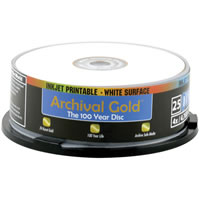 DelkinDVD-R 4.7GB GOLD Scratch Armor Archival Media 25 Spindle
