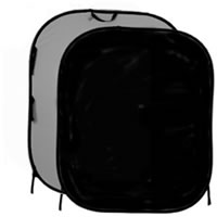 Lastolite5'x6' Plain Collapsible Reversible Background Black/Mid Grey