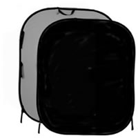 Lastolite6'x7' Plain Collapsible Reversible Background Black/Mid Grey