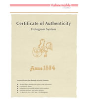 HahnemuhleAuthenticity Certificate 25 Pk A4 size