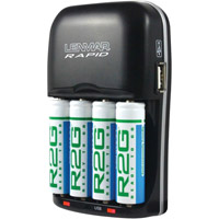 Lenmar4 Hour Charger AA/AAA USB 2150mAh