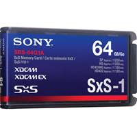 SonySBS-64G1A SxS-1 Media 64GB for XDCAM EX