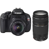 CanonEOS Rebel T3i w/ EF-S 18-55mm IS & EF 75-300mm USM