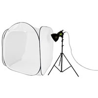 Lastolite4' Cubelite Kit with Fluorescent Light, Stand, Refl