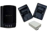 DelkinDual Charger with Plates and 1 LP-E8 Battery