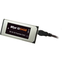Wise64GB S2 Express Media Card w/USB Port -Includes USB Cable
