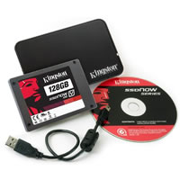 Kingston Tech128GB SSDNOW V100 SATA 2 2.5NTBK BUND