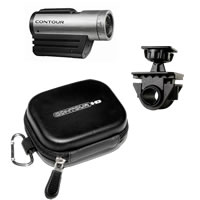 ContourPLUS Camera w/2GB MicroSD Card XL Bike Handlebar Mount and Carrying Case