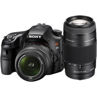 SonyA65V w/ 18-55mm + 75-300mm Lenses