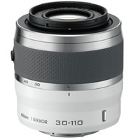 Nikon1 NIKKOR 30-110mm f/3.8-5.6 VR White Zoom Lens