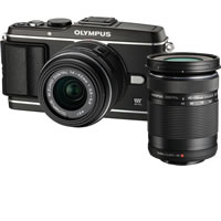 OlympusPEN E-P3 Kit Black w/ 14-42mm II R & 40-150mm R Lenses