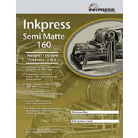 InkPress Media8.5'' x 11'' Semi Matte 160gsm 50 Sheets
