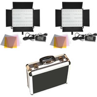 LED Go2 X LG-900S LED Video Lights With Hard Case