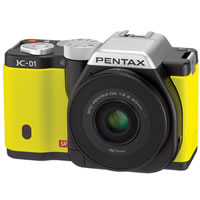 PentaxK-01 Yellow Kit w/ smc DA 40mm f/2.8 XS Lens