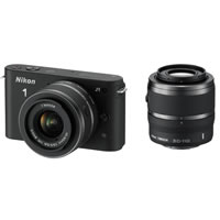NikonNikon 1 J1 Black w/ 10-30mm VR & 30-110mm f/3.5-5.6 VR (B)