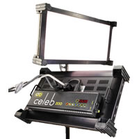 Kino FloCeleb 200 Kit, 120U DMX Gel Frame, Louver 90 Baby Receiver, Flight Case