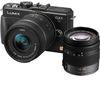 PanasonicLumix DMC-GX1 Black Body w/ 14-45mm Mega OIS Lens