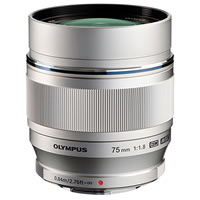 Olympus75mm f/1.8 ED Silver Micro 4/3 Lens