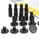 Pina Zangaro Screwpost Pack Black - Screws 1/4, 3/8" Posts 12"