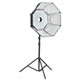 Octagon 1152 LED Studio Light with Dimmer and 4 Pin XLR Connector