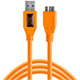 TetherPro USB 3.0 Male to Micro B 5 Pin 15' Orange 