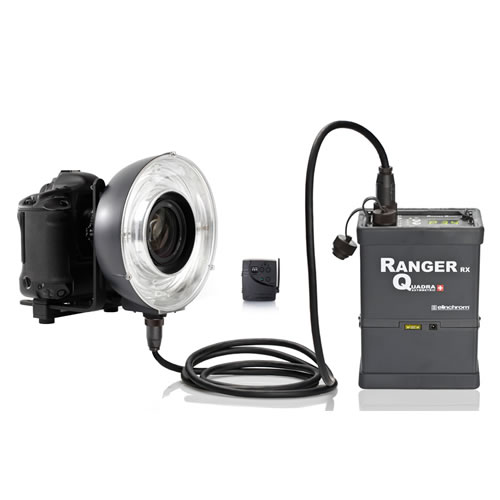 Elinchrom Ranger Quadra RX Ringflash ECO RQ Hybrid Set Lead Gel Battery