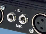 Separate MIC/LINE level switches for each input