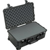 Pelican 1510 Case Black w/foam w/Retractable Handle & Wheels